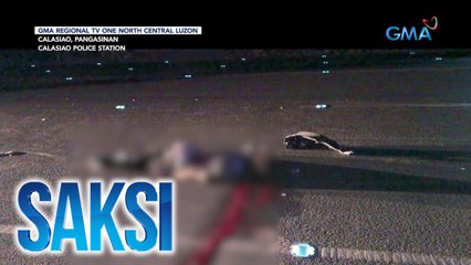Rider, patay matapos bumangga sa gilid ng dump truck na tinangka raw niyang unahan | Saksi