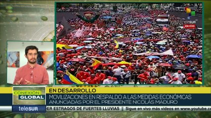 Trabajadores se movilizan a la Asamblea Nacional en apoyo a las medidas económicas