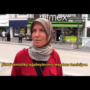 1 Mayıs sebebiyle yapılan sosyal deneyde Aksaray halkına “Temizlik personelinin dinlenmesi için yerine çalışır mısın?” sorusu yöneltiliyor ve çıkan sonuçlar 