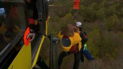 Así ha sido la intervención de rescate a una mujer herida en una ruta de senderismo en Burgos