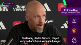 Sancho 'represents a high value' for Man United - Ten Hag