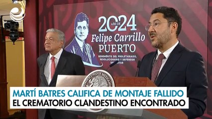 Martí Batres califica de montaje fallido el crematorio clandestino encontrado en la CDMX