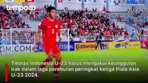 Hasil Piala Asia U-23: Dikalahkan Irak, Timnas Indonesia Gagal Lolos Langsung ke Olimpiade Paris 2024