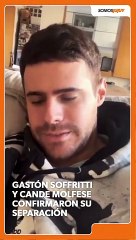 Gastón Soffritti y Cande Molfese confirmaron su separación