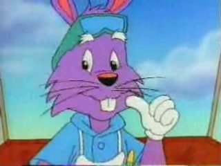 Dailymotion poop: Evil Bunny says a bad word