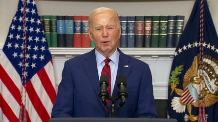 Biden diz que 'ordem deve prevalecer' em protestos por Gaza