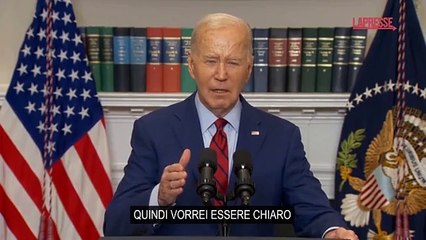Biden sulle proteste studentesche nei campus statunitensi: «In America non c'è posto per l'antisemitismo»