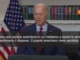 Proteste in Università Usa, Biden: Tuteliamo quelle pacifiche, non quelle violente