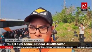 Logran rescatar a 500 migrantes abandonados en autopista La Tinaja-Cosoleacaque, Veracruz
