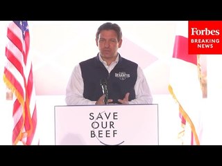 BREAKING NEWS: DeSantis Signs Bill To Ban Lab Grown Meat From Florida