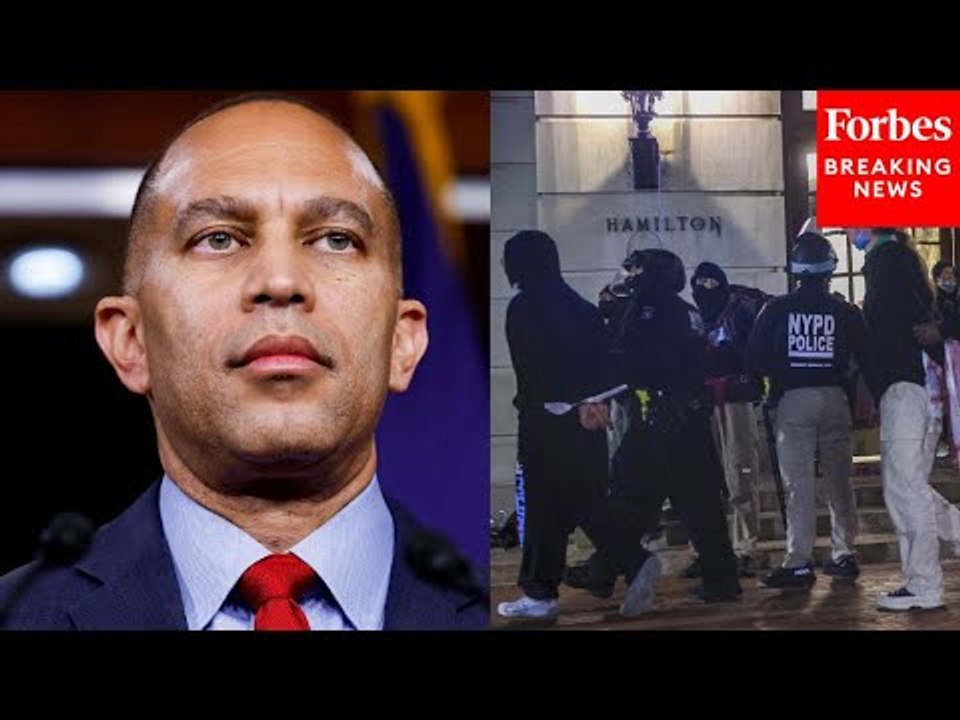 Hakeem Jeffries Asked Point Blank If He Would Visit Columbia University After Arrests Of Protesters