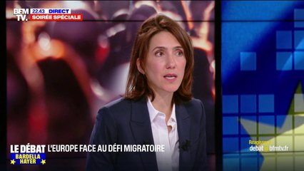 Valérie Hayer défend le "pacte migratoire" européen: "On a un examen des demandes d'asile directement à la frontière"