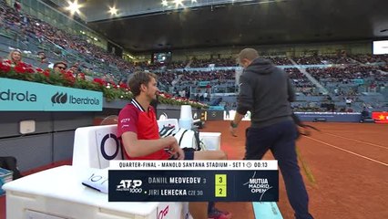 Madrid - Medvedev abandonne, Lehecka dans le dernier carré