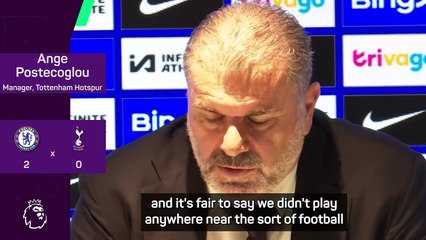 Tottenham 'nowhere near' expectations in Chelsea defeat - Postecoglou