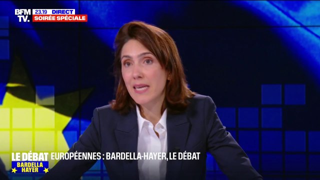 Valérie Hayer à Jordan Bardella: Vous aviez dit il y a quelques années sur un plateau que vous êtes à la politique ce que Didier Raoult est à la médecine. Je suis entièrement d'accord avec vous