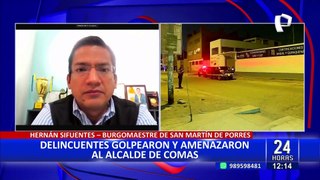 Hernán Sifuentes sobre atentado a alcalde de Comas: 