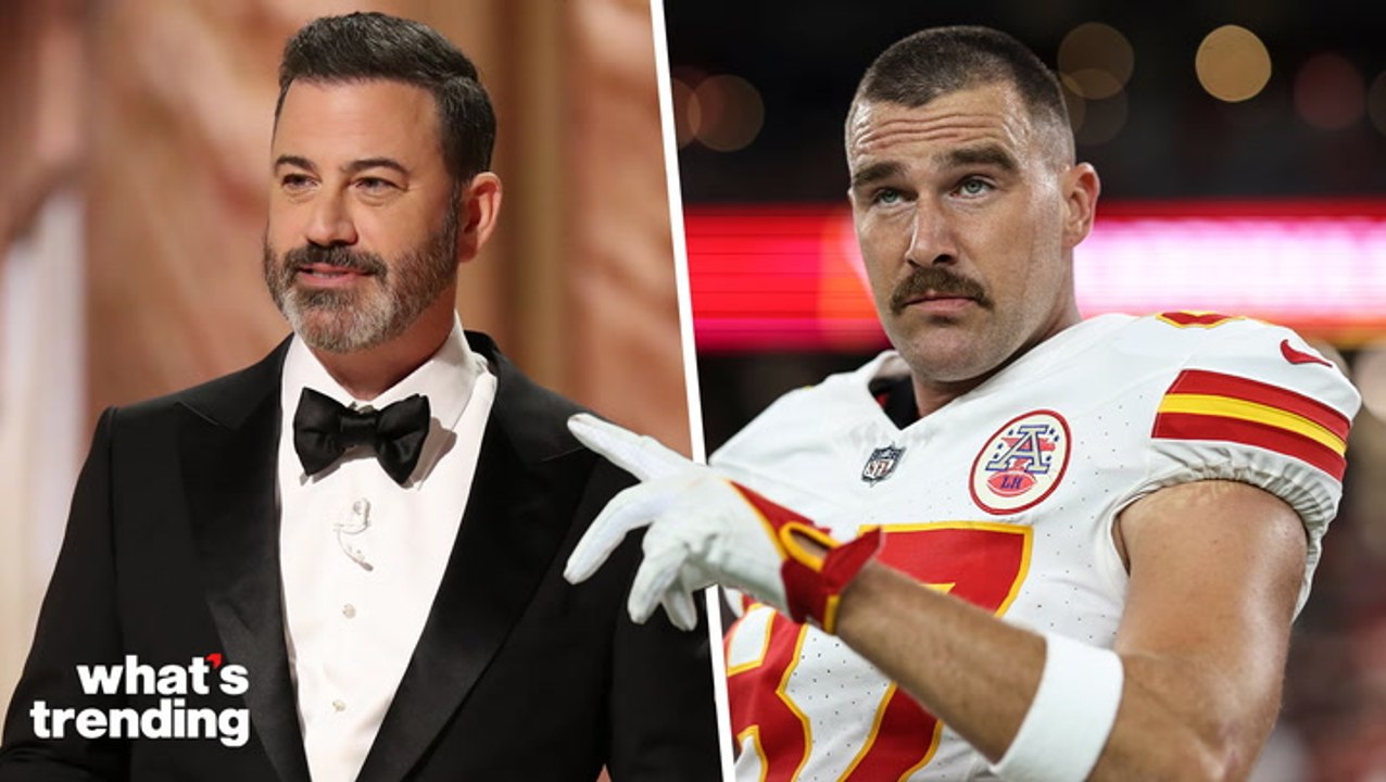 Jimmy Kimmel Calls Travis Kelce Taylor Swift’s ‘Broke Boyfriend’