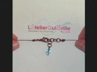 Tutoriel n°1 : fermoir de collier réglable avec breloque