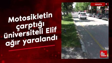 Elazığ'da motosikletin çarptığı üniversiteli Elif ağır yaralandı