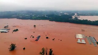 Viviendas, cultivos, puentes del Estado Rio Grande do Sul se encuentran bajo el agua