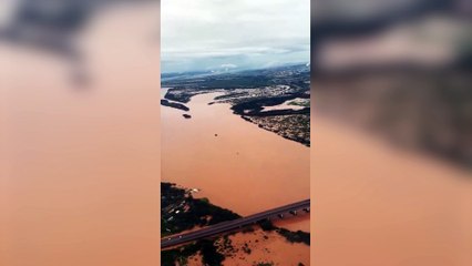 Download Video: Fuertes lluvias provocan graves inundaciones en Brasil