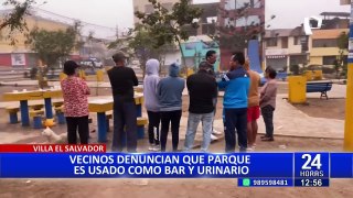 Villa El Salvador: personas de mal vivir arman fiestas y escándalos en parque