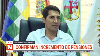 confirman incremento de pensiones