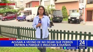 Denuncian que vecino de Surco se adueña de parque El Aliso: no permite perros y lanza amenazas
