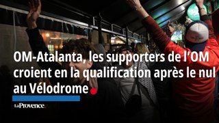 OM-Atalanta, les supporters de l’OM croient en la qualification après le nul au Vélodrome