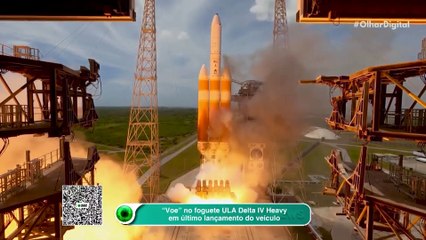 “Voe” no foguete ULA Delta IV Heavy em último lançamento do veículo