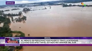 Debido a fuertes lluvias se registaron al menos 28 fallecidos en Brasil