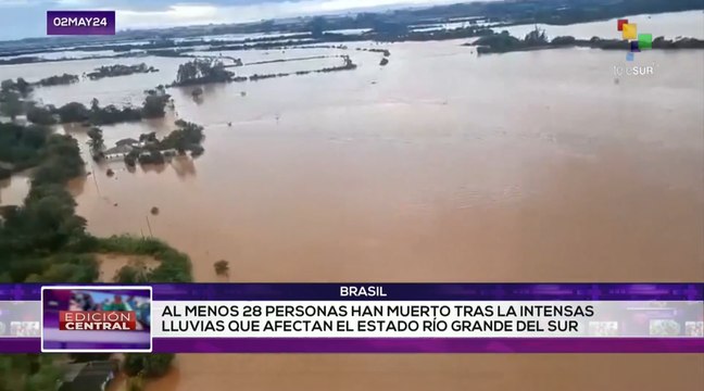 Debido a fuertes lluvias se registaron al menos 28 fallecidos en Brasil