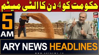 ARY News 5 AM Headlines 3rd May 2024 | JI gives four days to review ‘anti-farmer stance