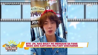 Talk Bizz | BTS Jin, nagbigay ng mensahe sa fans bago ang kanyang military discharge