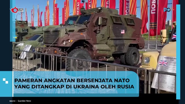 Pameran Angkatan bersenjata NATO yang ditangkap di Ukraina oleh Rusia