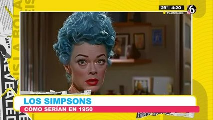Los Simpsons ¿cómo serían en los 50's?