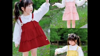 Super Amazing kids girls winter season separate imported dresses 60+ design's