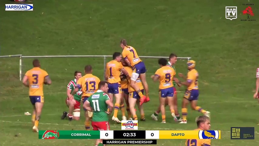 Corrimal notched an important early win, 16-10, over Dapto in round two of the Illawarra Rugby League season. Video: BarTV Sports