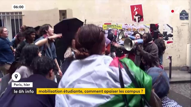 Mobilisation des facs : Science Po Paris, une nouvelle fois occupée une partie de la nuit avant d être évacué - Plusieurs étudiants en grève de la faim