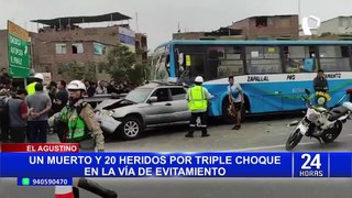 El Agustino: conductores que protagonizaron triple choque permanecen detenidos