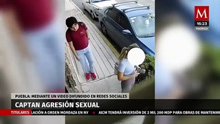 Captan en video agresión sexual a una joven en Puebla
