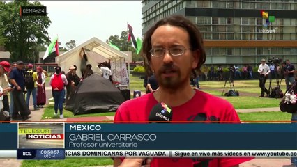 En México estudiantes repudian el genocidio perpetrado por Israel al pueblo palestino