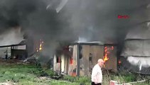 Yağ fabrikasında büyük yangın: Patlama sesleri yükseldi