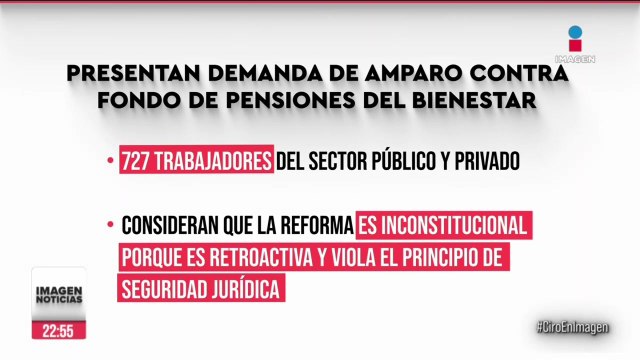 Presentan primera demanda de amparo contra el Fondo de Pensiones para el Bienestar