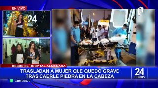 Rayo de esperanza: Mujer herida por piedra en la cabeza muestra mejoría en el Hospital Almenara