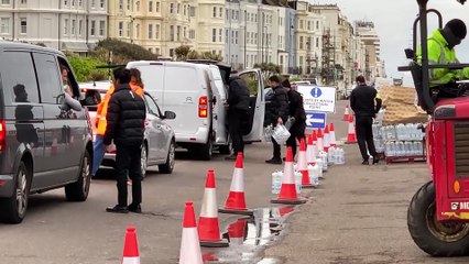 People in St Leonards and parts of Hastings and areas without water due to a burst pipe on May 3 2024