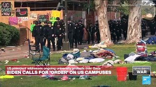 Fresh chaos, arrests on US college campuses as Biden calls for 'order'