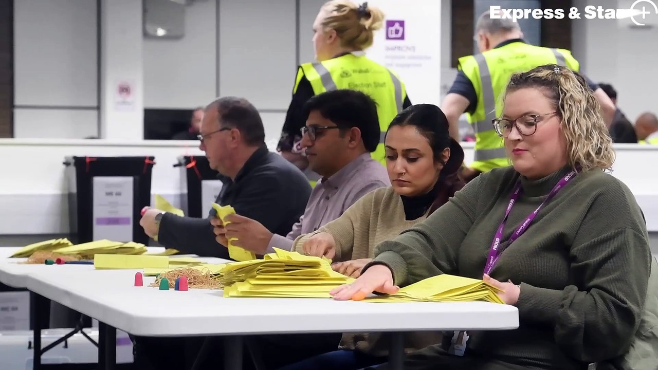 Walsall Elections at Civic Centre, Walsall.