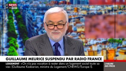"Son problème est qu'il n'est pas drôle" : Pascal Praud donne "raison" à la suspension d'antenne de Guillaume Meurice sur France Inter