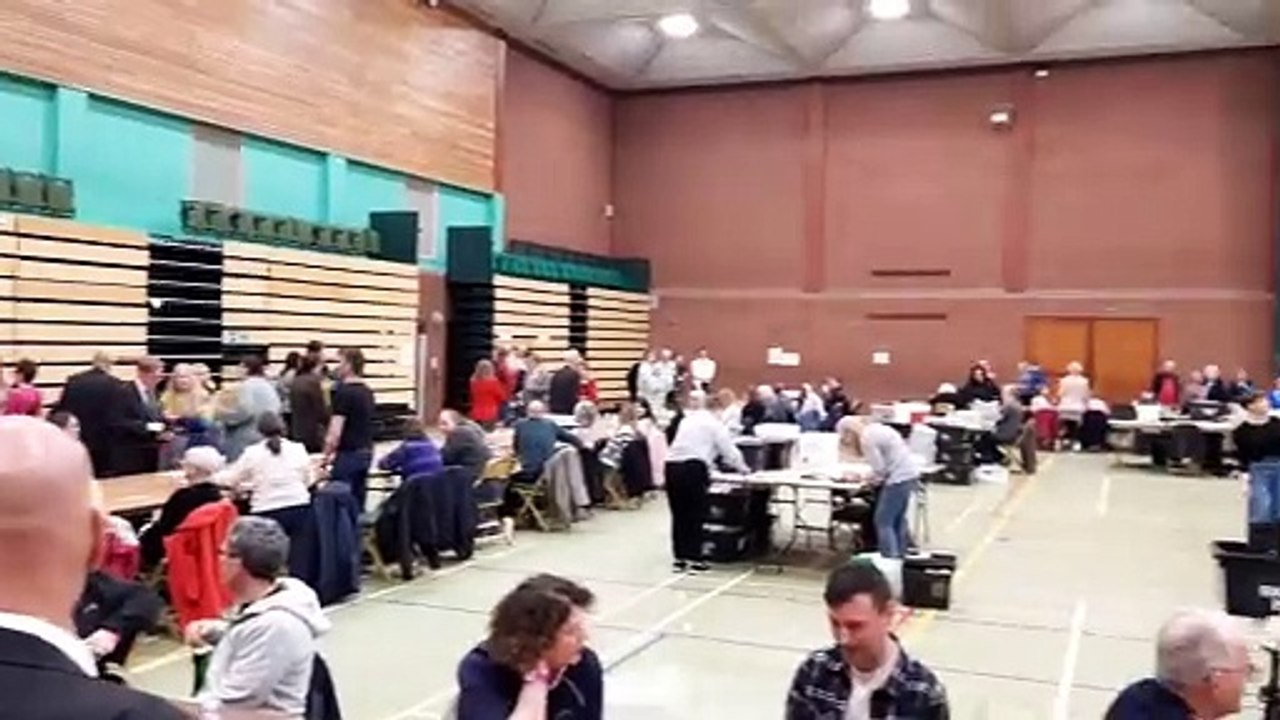 Cannock Chase local elections count has started.